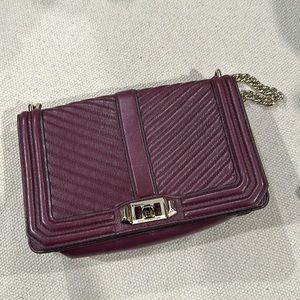 [Rebecca Minkoff] dark-cherry quilted love